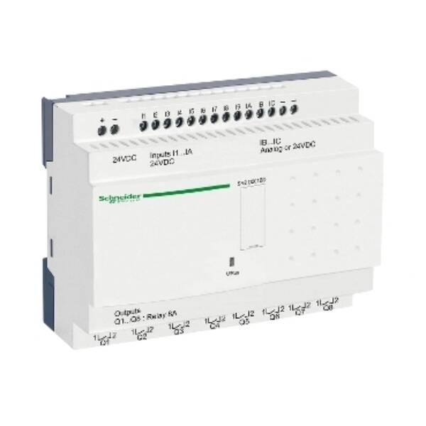 compact smart relay Zelio Logic - 20 I O - 24 V DC - no clock - no display - Schneider Electric - SR2D201BD