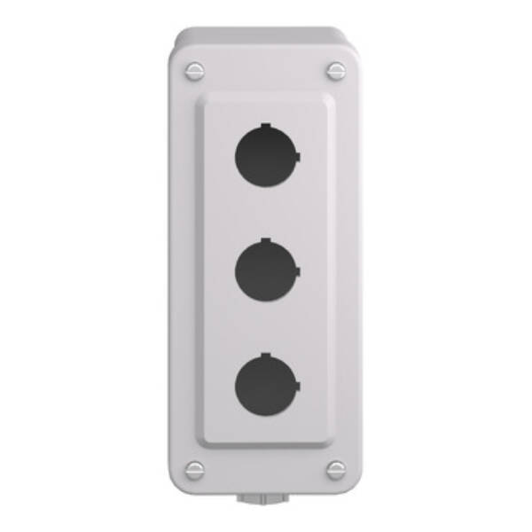 empty control station - 9001SK - plastic - 3 cut-outs Ø 30 - Schneider Electric - 9001SKY3