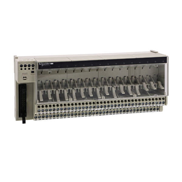 sub-base for plug-in relay ABE7 - 16 channels - relay 10 mm - Schneider Electric - ABE7P16T230