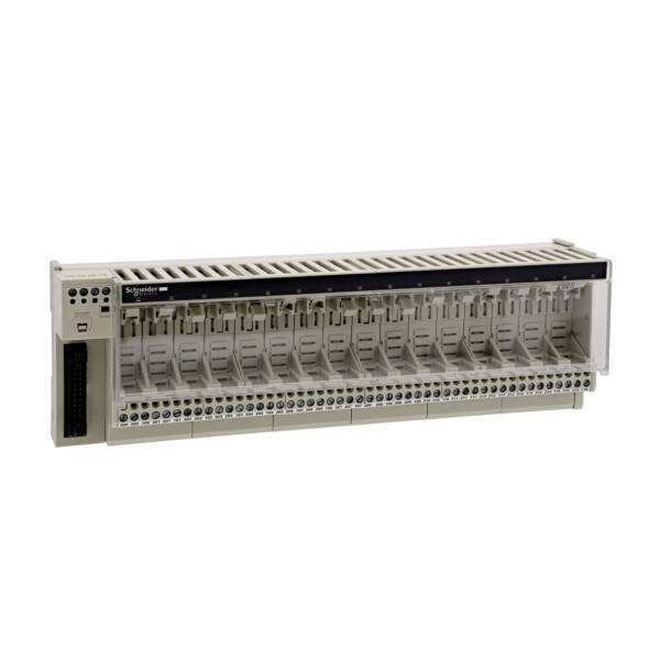 sub-base for plug-in relay ABE7 - 16 channels - relay 12.5 mm - Schneider Electric - ABE7P16T330