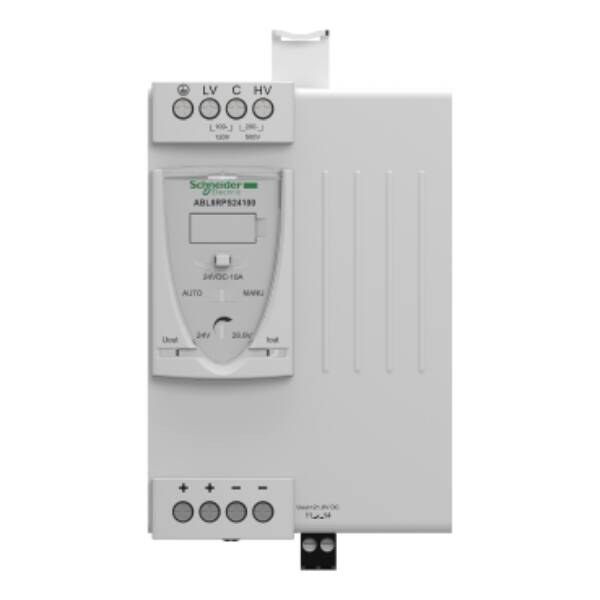 regulated SMPS - 1 or 2-phase - 100..500 V - 24 V - 10 A - Schneider Electric - ABL8RPS24100
