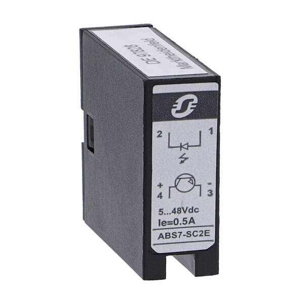 plug-in solid state relay - 10 mm - output - 5..48 V DC - 0.5 A - Schneider Electric - ABS7SC2E