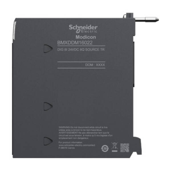 discrete I/O module X80 - 8 inputs - 24 V DC - 8 outputs - solid state - Schneider Electric - BMXDDM16022