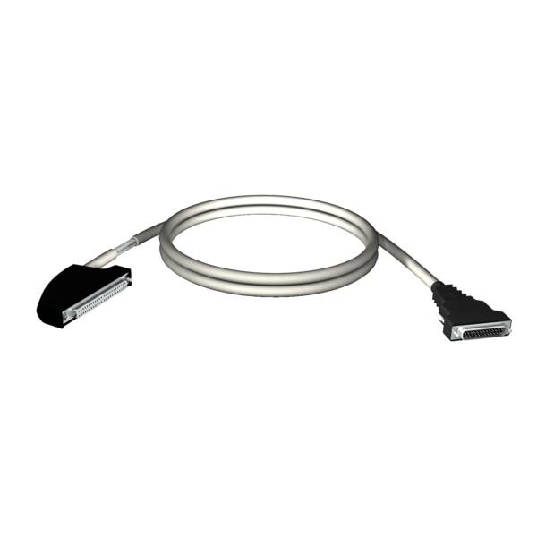 cord set - 40-way terminal - SUB-D25 connector - for X80 I/O - 5 m - Schneider Electric - BMXFCA502