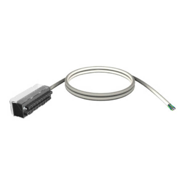 shielded cord set - 20-way terminal - one end flying leads - for X80 I/O - 3 m - Schneider Electric - BMXFTW301S