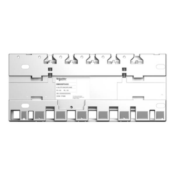 rack M340 - 4 slots - panel, plate or DIN rail mounting - Schneider Electric - BMXXBP0400