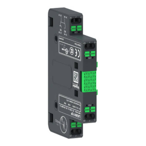 Auxiliary contact block, TeSys Giga, 1NO + 1NC, lateral face side mounting, push-in terminals L1/R1 - Schneider Electric - LAG8N113P