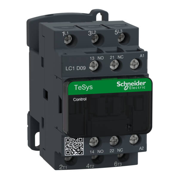 contactor TeSys LC1-D - 3 poles - AC-3 440V 9 A - coil 230 V AC - Schneider Electric - LC1D09P7TQ