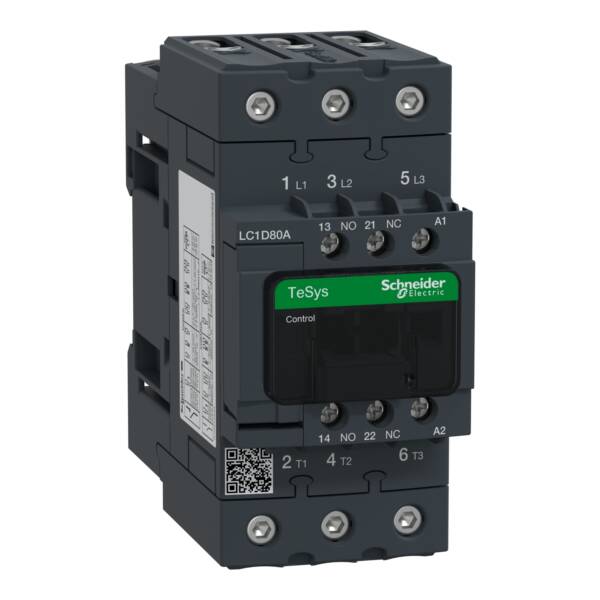 TeSys D contactor 3P 66A AC-3 up to 440V coil 115V AC 50/60Hz - Schneider Electric - LC1D80AFE7