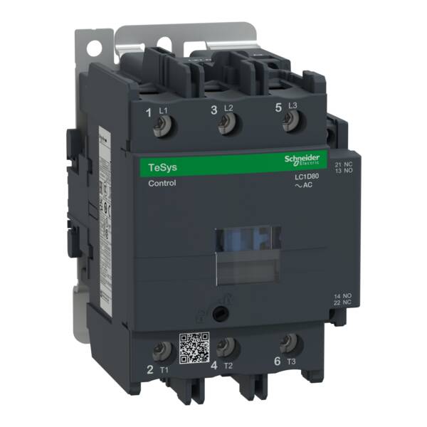 TeSys D contactor - 3P(3 NO) - AC-3 - <= 440 V 80 A - 240 V AC 50 Hz coil - Schneider Electric - LC1D80U5