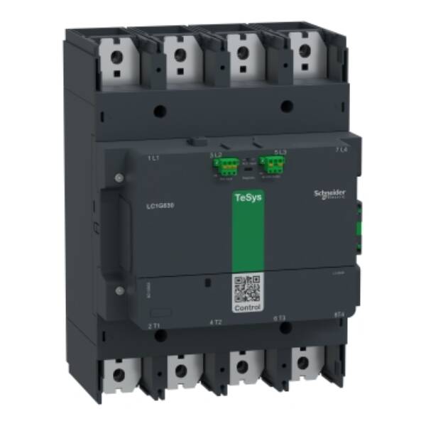 High power contactor,TeSys Giga 630,4P(4NO),AC-1 <=440V 1050A,advanced version,48-130V AC/DC wide band coil - Schneider Electric - LC1G6304EHEA