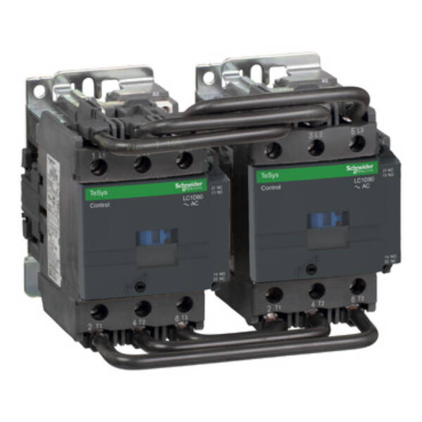 TeSys D reversing contactor - 3P(3 NO) - AC-3 - <= 440 V 80 A - 48 V AC coil - Schneider Electric - LC2D80E7