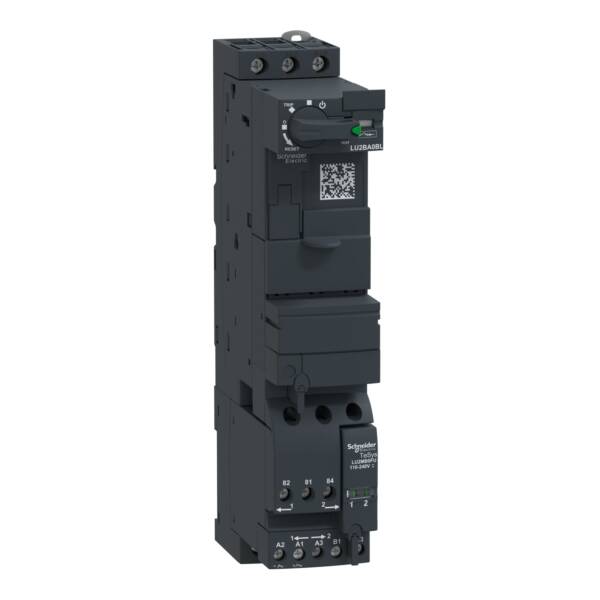 Reversing power base, TeSys U, 3P, 12A/690V, coil 24V DC, without control terminals - Schneider Electric - LU2BA0BL