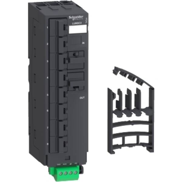 Modbus splitter block - 10 RJ45 and 1 screw terminal block - Schneider Electric - LU9GC3