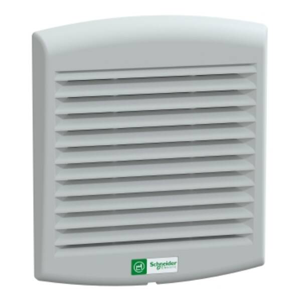 outlet grille plast cut out 125x125mm ext dim 137x117mm IP54 - Schneider Electric - NSYCAG125LPF