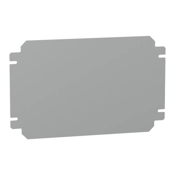 Plain mounting plate H200xW300mm made of galvanised sheet steel - Schneider Electric - NSYMM23SB