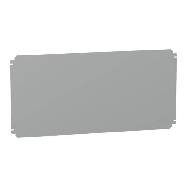 Plain mounting plate H400xW800mm made of galvanised sheet steel - Schneider Electric - NSYMM48SB