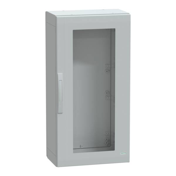 Floor standing encl. polyester vers.PLA compl.sealed 1000x500x320 IP65 glazed - Schneider Electric - NSYPLA1053TG