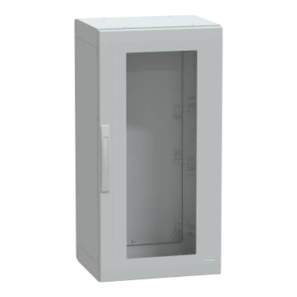 Floor standing encl. polyester vers.PLA compl.sealed 1000x500x420 IP65 glazed - Schneider Electric - NSYPLA1054TG
