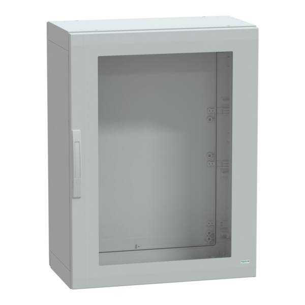 Floor standing encl. polyester vers.PLA compl.sealed 1000x750x420 IP65 glazed - Schneider Electric - NSYPLA1074TG