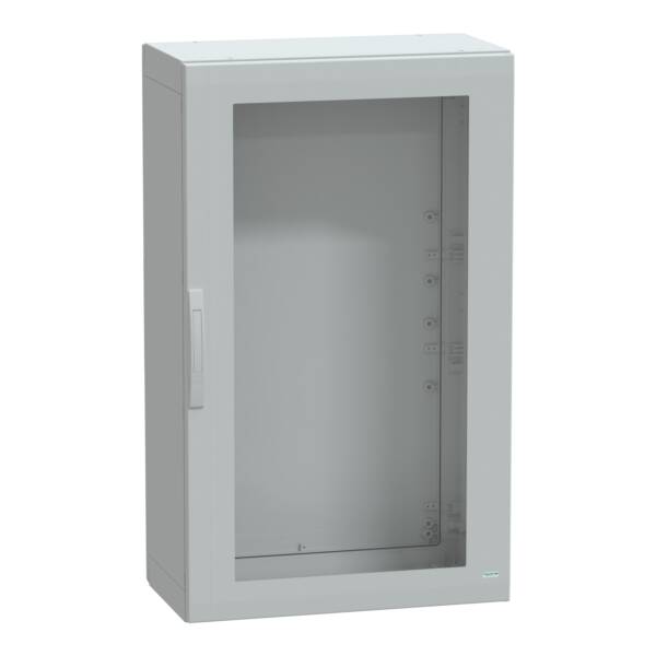Floor standing encl. polyester vers.PLA compl.sealed 1250x750x420 IP65 glazed - Schneider Electric - NSYPLA1274TG