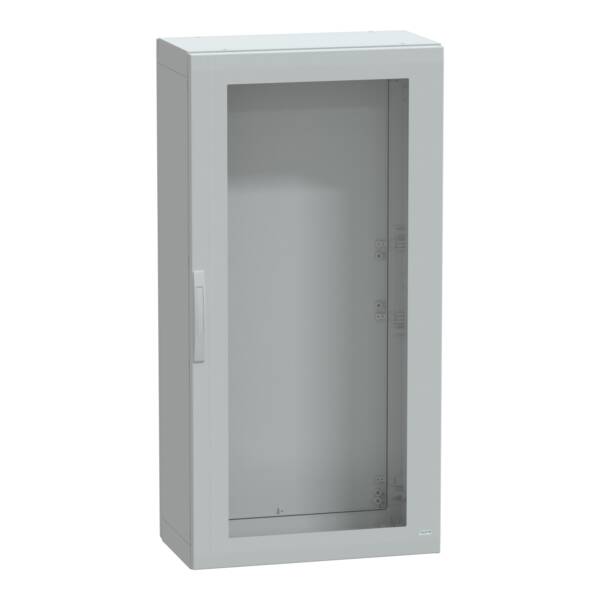 Floor standing encl. polyester vers.PLA compl.sealed 1500x750x420 IP65 glazed - Schneider Electric - NSYPLA1574TG