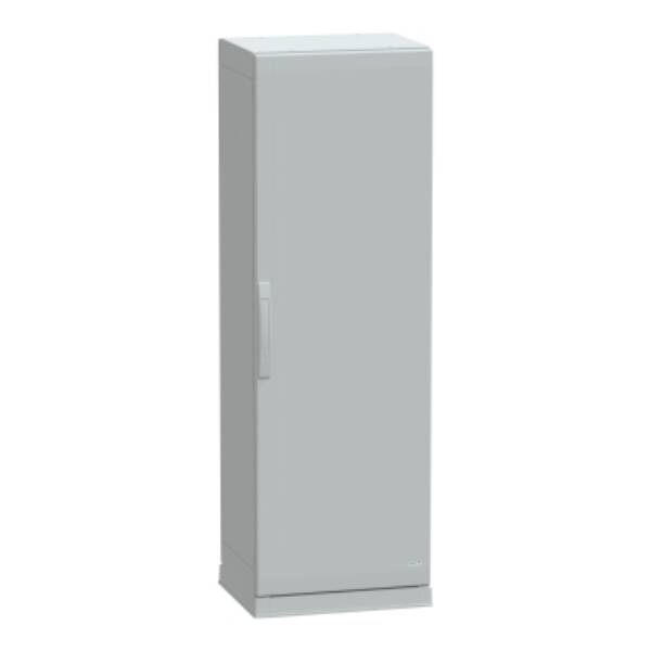 Floor standing encl.polyester vers.PLAZ w/plinth open bottom 1500x500x420 IP54 - Schneider Electric - NSYPLAZ1554G