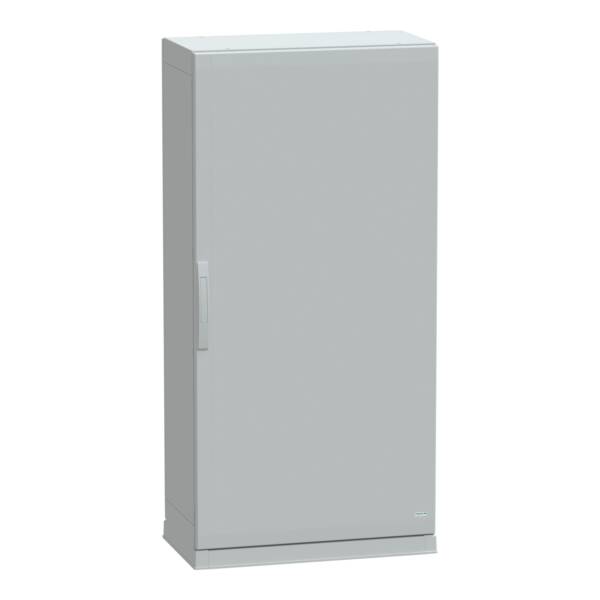 Floor standing encl.polyester vers.PLAZ w/plinth open bottom 1500x750x420 IP54 - Schneider Electric - NSYPLAZ1574G