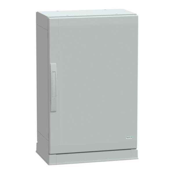 Floor standing encl.polyester vers.PLAZ w/plinth open bottom 750x500x320 IP54 - Schneider Electric - NSYPLAZ753G