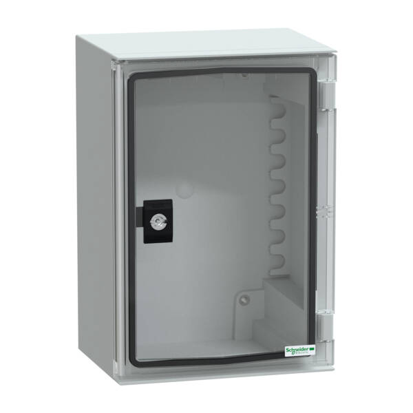 wall-mounting encl. ABS/PC monobloc IP66 H310xW215xD160mm transparent door - Schneider Electric - NSYPLM32TG