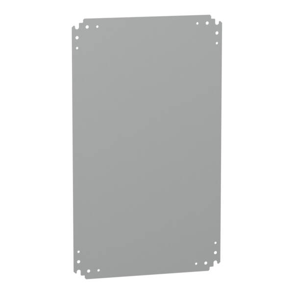 Metallic mounting plate for PLA enclosure H500xW750mm or H750xW500mm - Schneider Electric - NSYPMM75