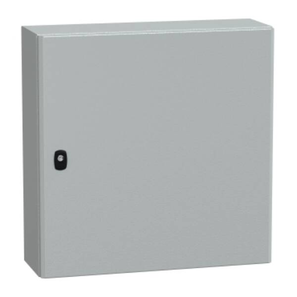 "Wall mounted steel enclosure, PanelSeT S3D, plain door, without mounting plate, 600x600x200mm, IP66, IK10" - Schneider Electric - NSYS3D6620