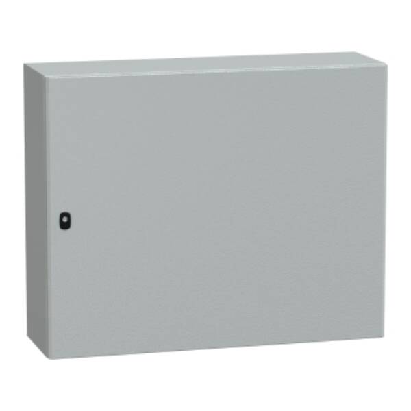 "Wall mounted steel enclosure, PanelSeT S3D, plain door, without mounting plate, 800x1000x300mm, IP66, IK10" - Schneider Electric - NSYS3D81030