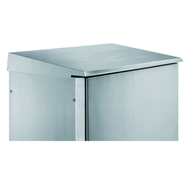 "Stainless canopy 304L, Scotch BriteÂ® finish, for enclosures W1600xD400 mm." - Schneider Electric - NSYSCX16040