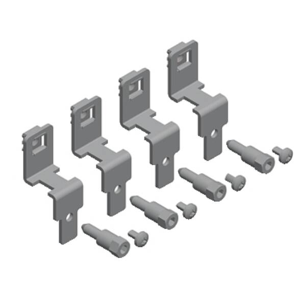 "Orthogonal brackets to install the mounting plate on the sides of the enclosure, PanelSeT SFN, PanelSet SF, set of 4" - Schneider Electric - NSYSMPSB