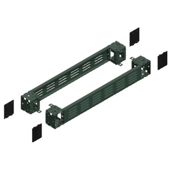 "Ventilated front & rear plinth, PanelSeT SFN, PanelSeT SF, PanelSeT SM, for electrical enclosure W800mm, plinth H100mm" - Schneider Electric - NSYSPFV8100