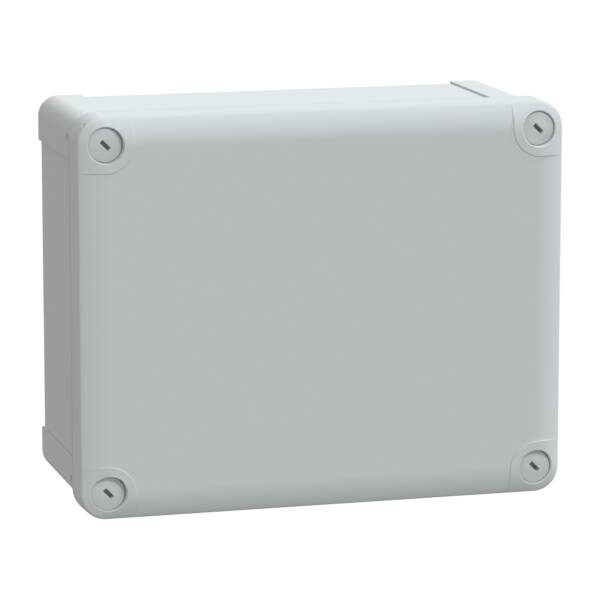 PC box IP66 IK08 RAL7035 Int.H225W175D100 Ext.H241W194D105 opaque PC cover H20 - Schneider Electric - NSYTBP241910H