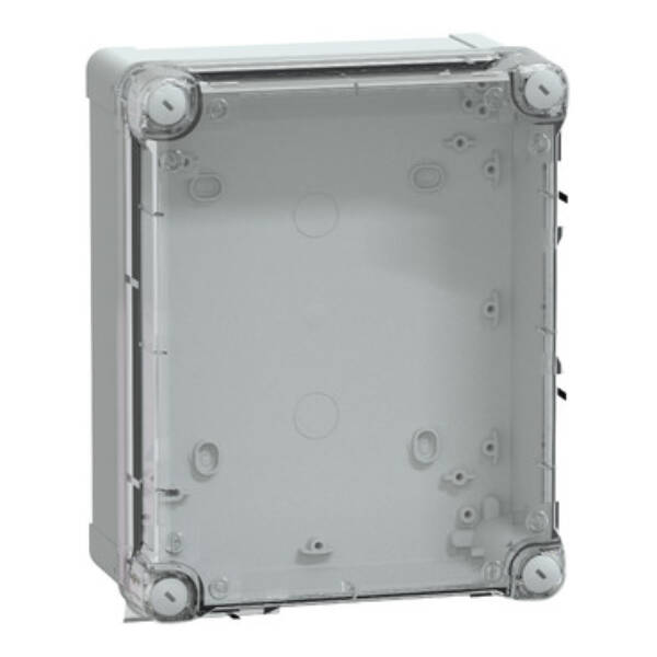 ABS box IP66 IK07 RAL7035 Int.H275W225D80 Ext.H291W241D88 Transp.cover H20 - Schneider Electric - NSYTBS241910HT