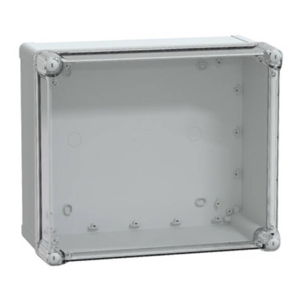 ABS box IP66 IK07 RAL7035 Int.H325W275D160 Ext.H341W291D168 Transp.cover H60 - Schneider Electric - NSYTBS342916HT
