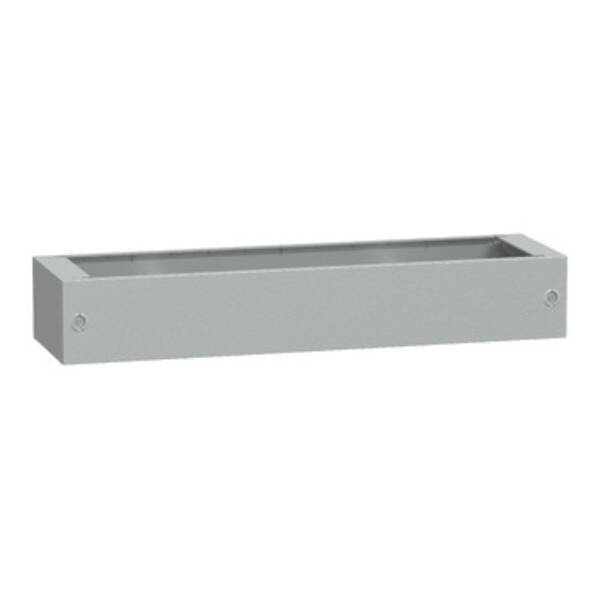 Polyester glassreinf. plinth for encl. PLA(T)124 front opening IP44-IK10 RAL7035 - Schneider Electric - NSYZA2124G