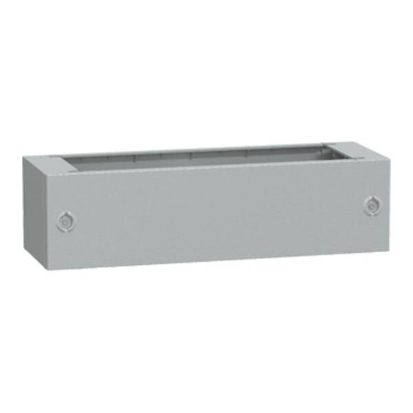 Polyester glassreinf. plinth for encl. PLA(T)73 front opening IP44-IK10 RAL7035 - Schneider Electric - NSYZA273G