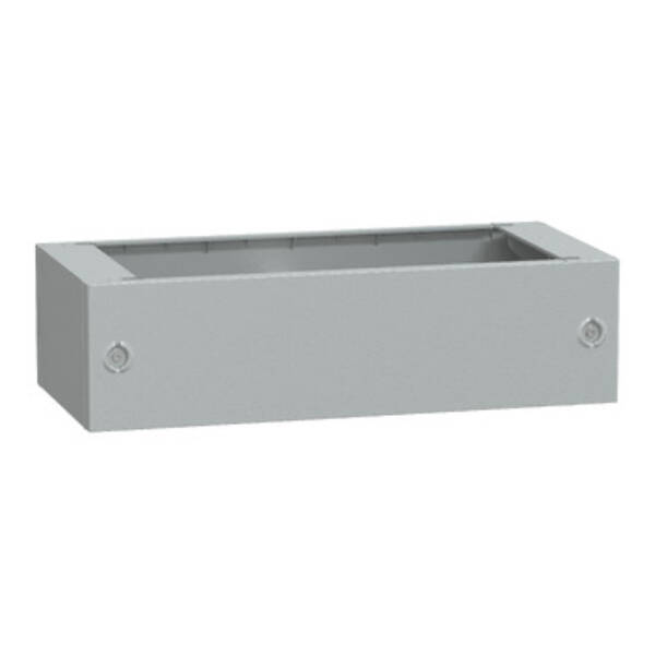 Polyester glassreinf. plinth for encl. PLA(T)74 front opening IP44-IK10 RAL7035 - Schneider Electric - NSYZA274G