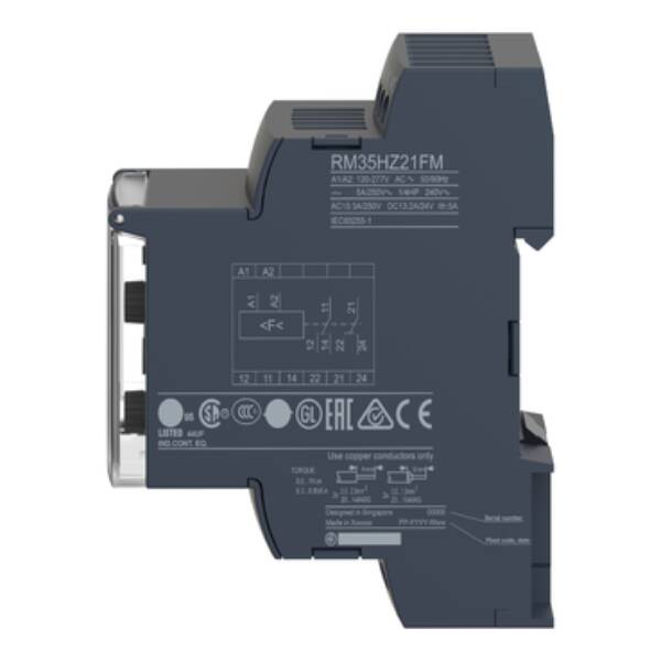 frequency control relay RM35-HZ - range 40..70 Hz - Schneider Electric - RM35HZ21FM