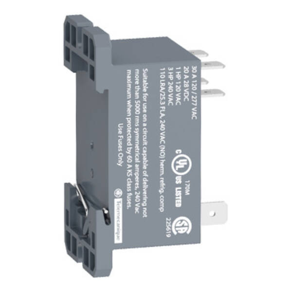 power relay plug-in - Harmony RPF - 2 NO - 24 V AC - 30 A - Schneider Electric - RPF2AB7