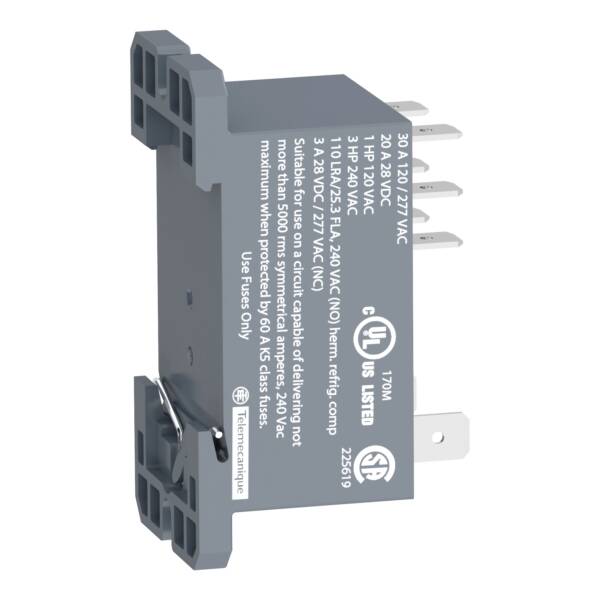 power relay plug-in - Harmony RPF - 2 CO - 24 V AC - 30 A - Schneider Electric - RPF2BB7
