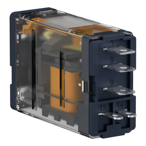 Power plug-in relay, 15 A, 1 CO, with LED, 12 V DC - Schneider Electric - RPM12JD