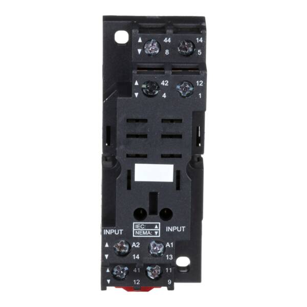 Socket, mixed contact, 16 A, relay type RPM2, screw clamp terminals, 250 V AC - Schneider Electric - RPZF2