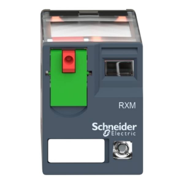 Miniature plug-in relay, 6 A, 4 CO, LED, 230 V AC - Schneider Electric - RXM4AB2P7