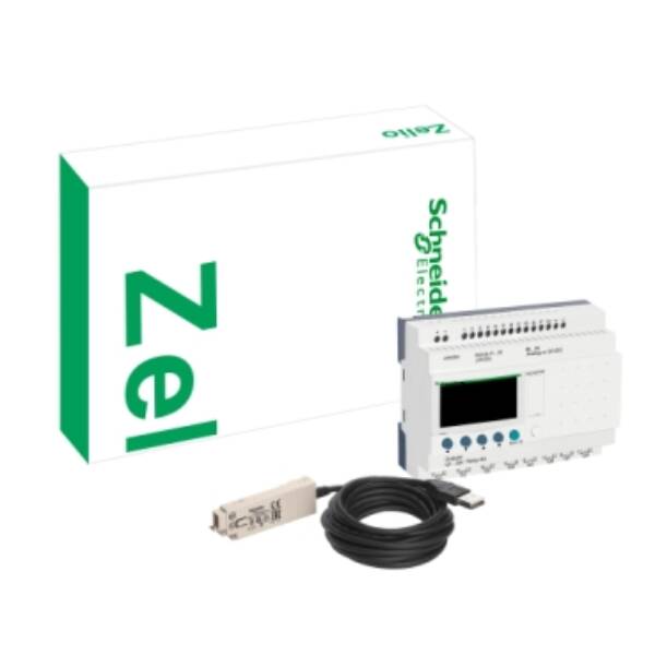 compact smart relay Zelio Logic - “discovery” pack - 12 I O - 24 V DC - Schneider Electric - SR2PACKBD