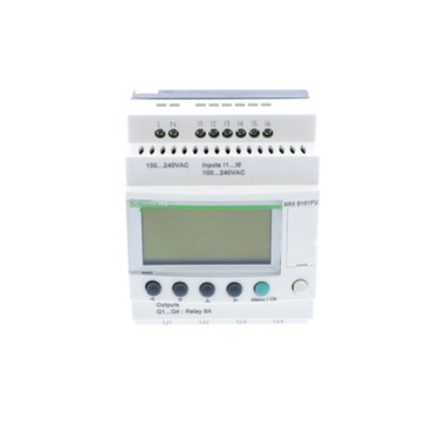 modular smart relay Zelio Logic - 10 I O - 100..240 V AC - clock - display - Schneider Electric - SR3B101FU